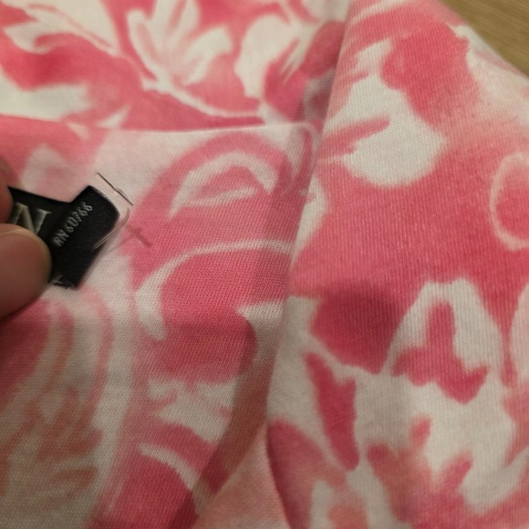 NWT Lauren Ralph Lauren LRL Women's Night Shirt Size M Pink Floral Pajamas - Picture 7 of 14